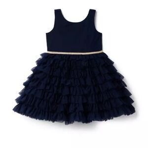 NWT Janie and Jack Toddler Girls Tiered Ruffle Tulle Dress - Size 3